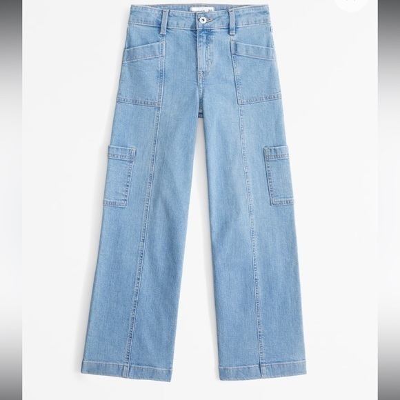 abercrombie kids Other - New Abercrombie kids Wide Leg High Rise Light Wash 13/14 26